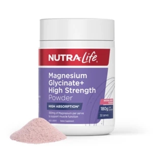 (PRE ORDER) Nutra-Life Magnesium Glycinate+ High Strength Powder Berry 180g shelf life 2yrs